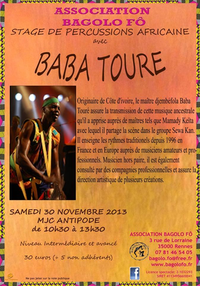 stage percussion baba touré