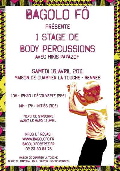 stage body percussions