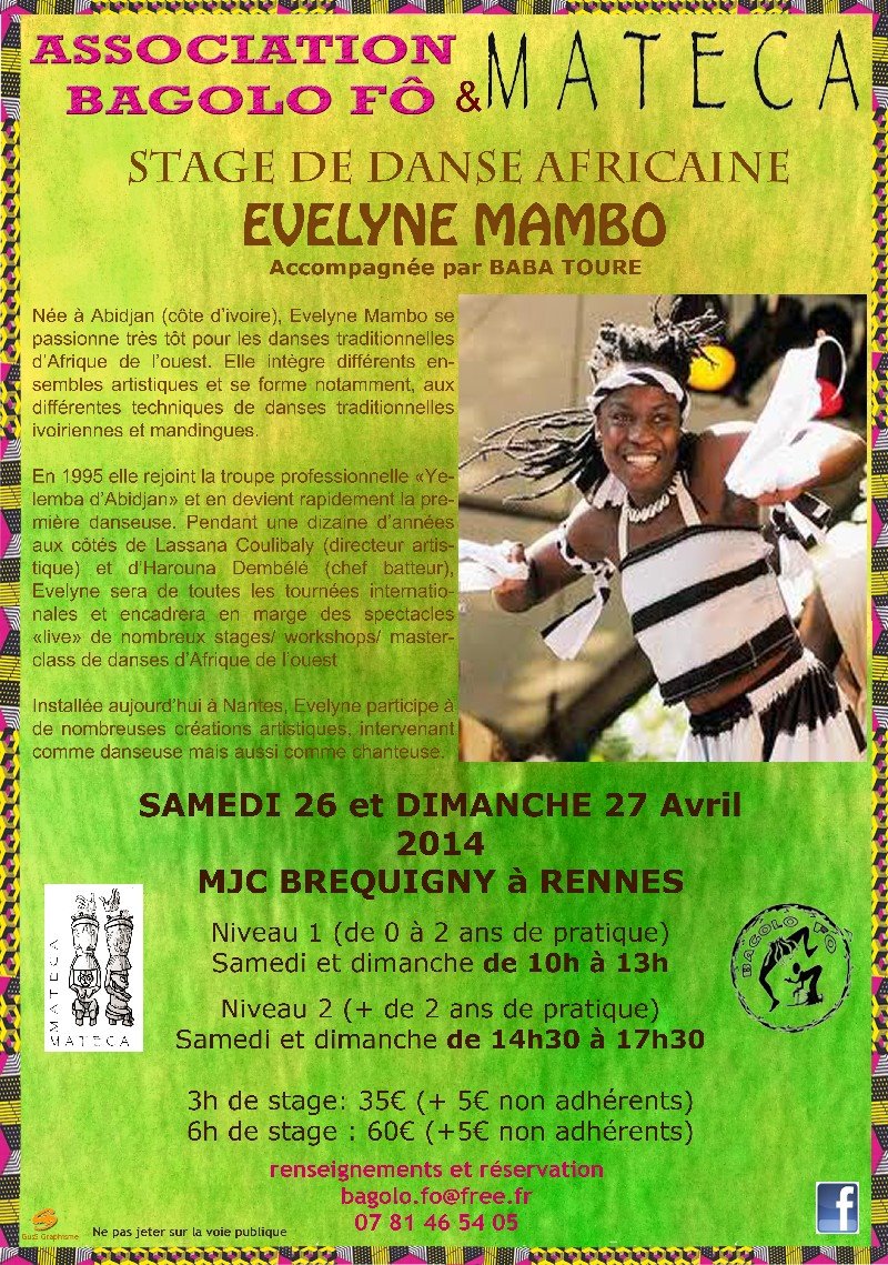 stage danse evelyne mambo