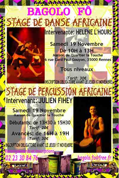 stage danse et percu